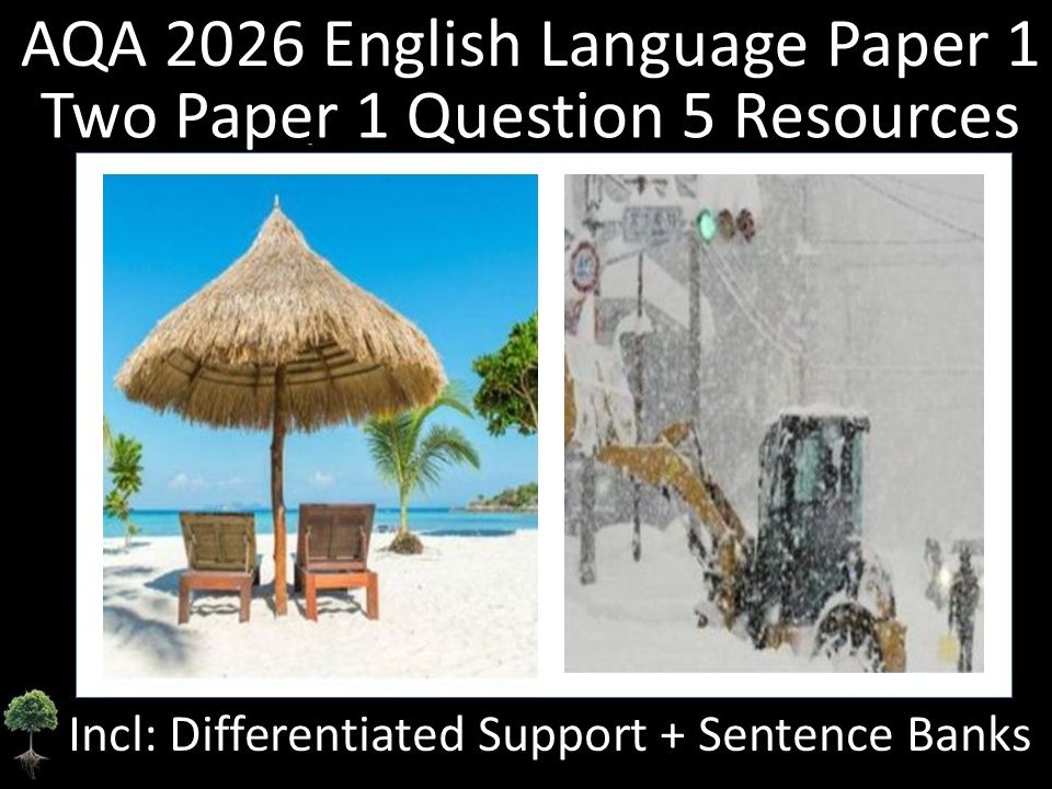 TWO Question 5 - AQA 2026 English Language Paper 1 | Differentiated  Support