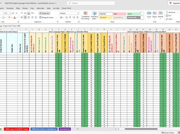 AQA Eng Lang 2026 Assessment Tracker