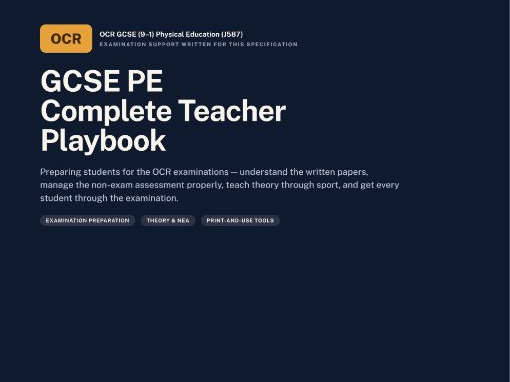 GCSE Physical Education — OCR | Examination | OCR GCSE (9–1) Physical Education (J587) | 28