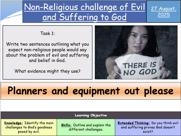 Non-Religious Challenge of Evil and Suffering