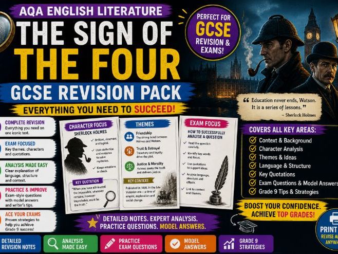 The Sign of the Four – GCSE Revision Pack (AQA English Literature)