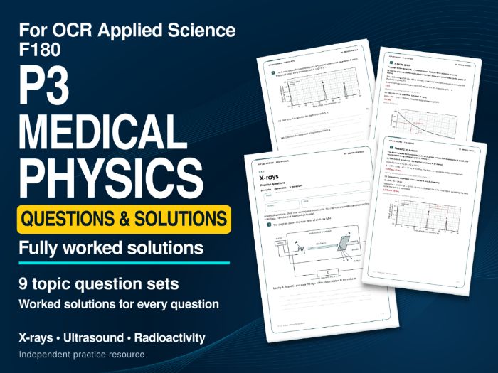 OCR AAQ Applied Science - F180 P3 Practice Questions
