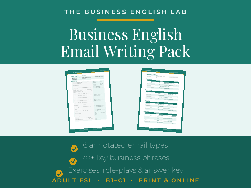 Business English Email Writing Pack