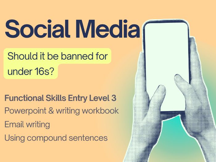 Functional Skills English Entry Level 3 – Writing an Email (PowerPoint + Workbook) Social Media Ban