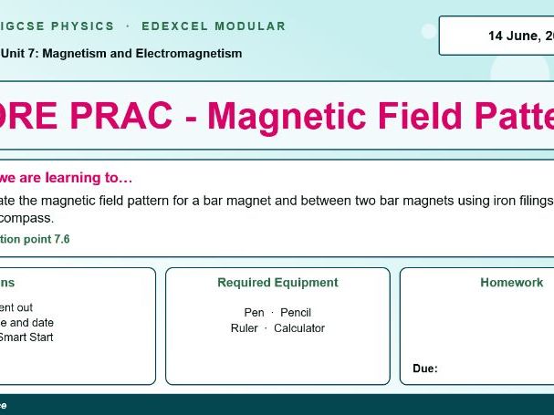 IGCSE Physics: Core Practical: Magnetic Field Patterns | Magnetism & Electromagnetism | Unit 7 | L2
