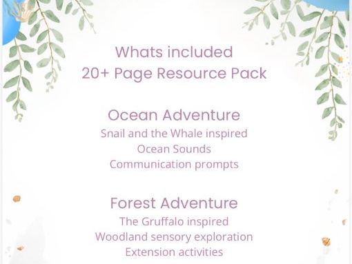 Sensory Story Sessions Bundle | Ocean, Forest & Space Themes | ASN Resource