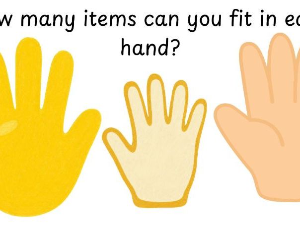 How Many Items Hand Challenge Maths EYFS
