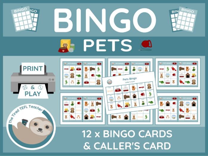 ESL Pets Bingo