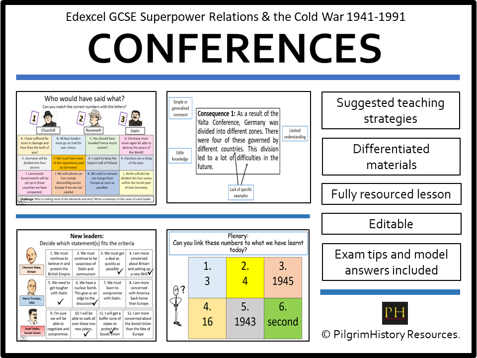 Edexcel GCSE Cold War: The Grand Alliance  - Tehran, Yalta & Potsdam Conferences