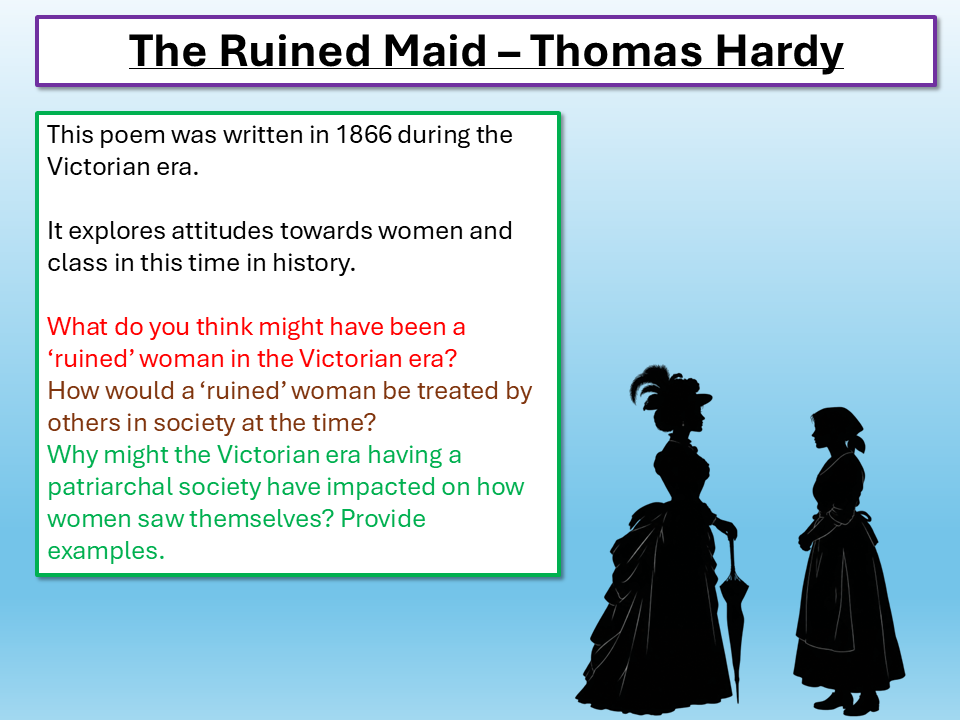 The Ruined Maid Thomas Hardy A Level