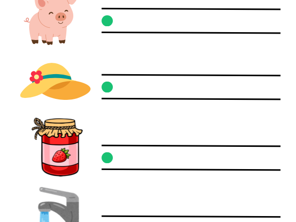 CVC word assessment/worksheet