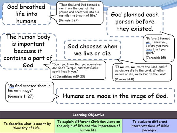 What is sanctity of life?