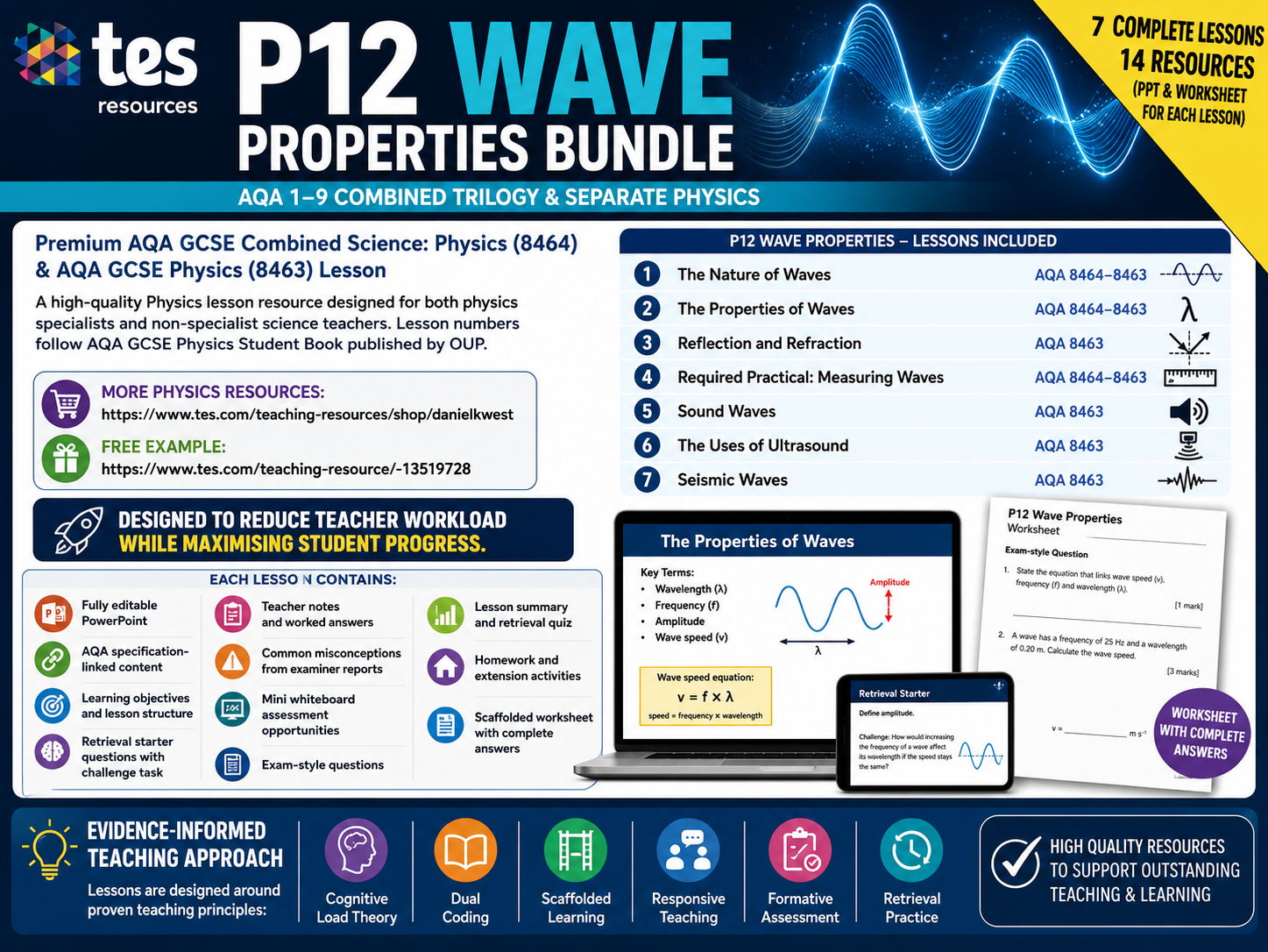 P12 Wave Properties (AQA 1-9 Combined Trilogy & Separate Physics)