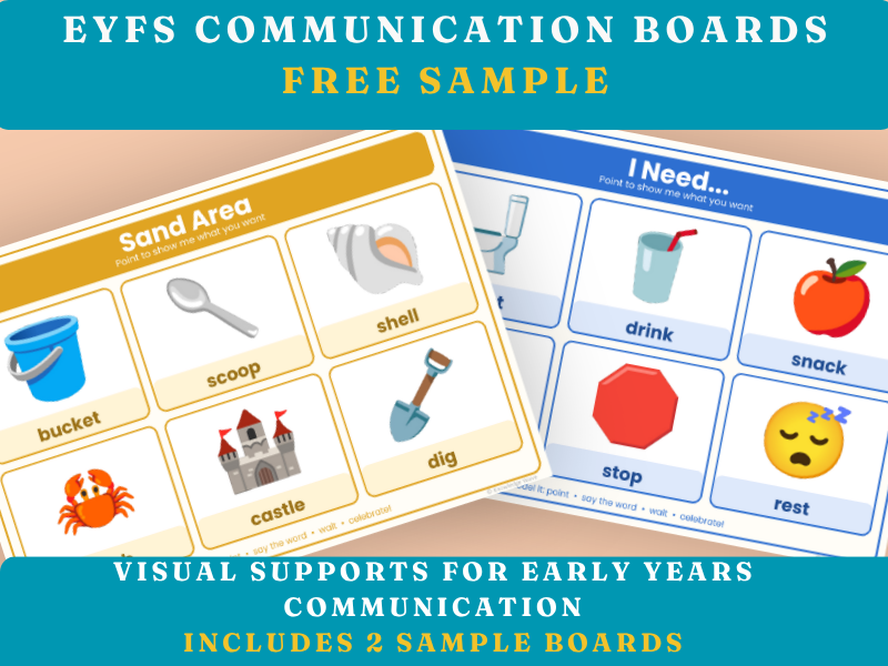 EYFS Communication Boards (2 Visual Boards)