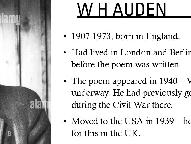The Capital by W H Auden