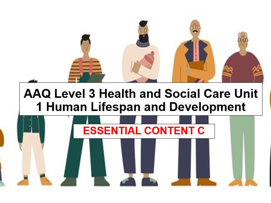 AQ Level 3 Health and Social Care Unit 1 Human Lifespan Essential Content C
