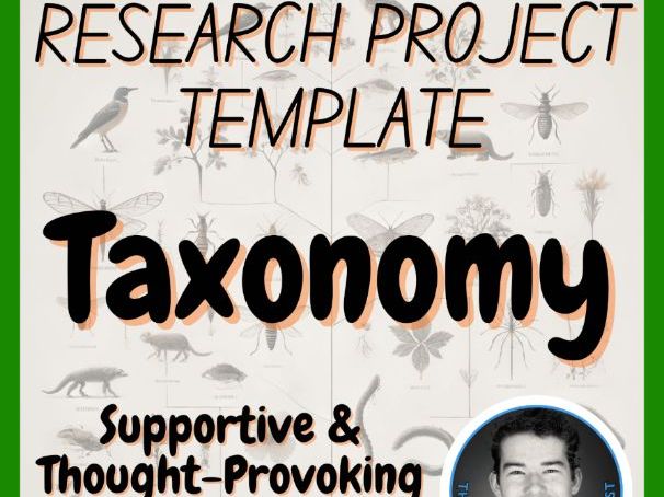 Taxonomy | Science Research Project Template #20 | Biology | Life Sciences