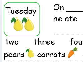 Year 1 English Week 4 Lesson Pack-Hungry Caterpillar