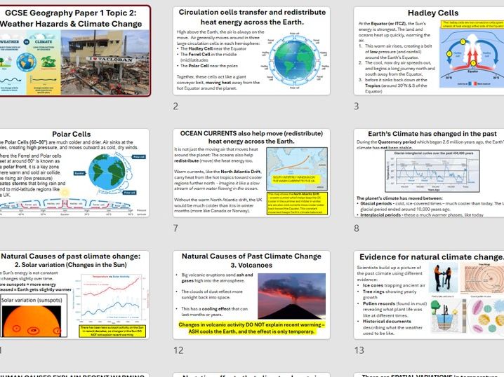 Weather Climate Hazards GCSE Revision