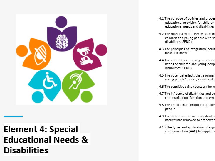 Element 4 T level Education and Early Years