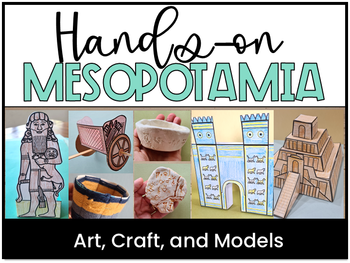 Ancient Sumer Mesopotamia Hands-on Activities, Arts, Crafts, Writing, Ziggurat Model