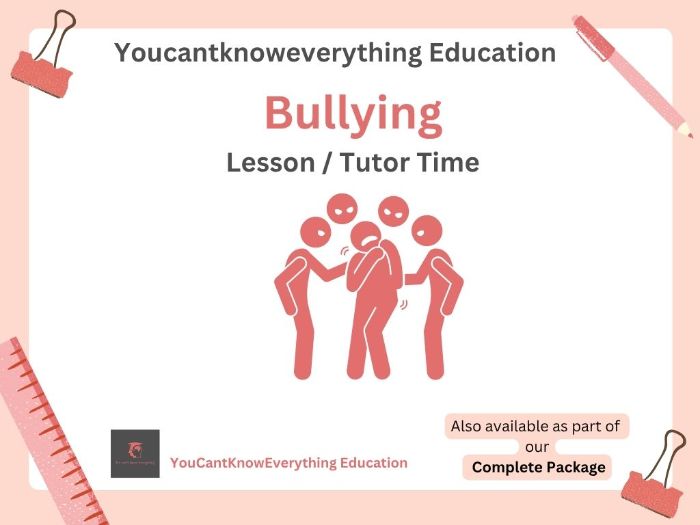 Bullying PSHE Lesson