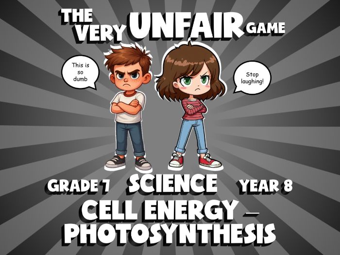 Cell Energy – Photosynthesis VERY UNFAIR GAME | No-Prep Year 8 Science Review Activity
