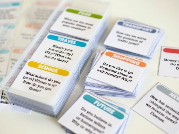 Let's Talk About... | ESL Speaking Cards for Conversation Practice