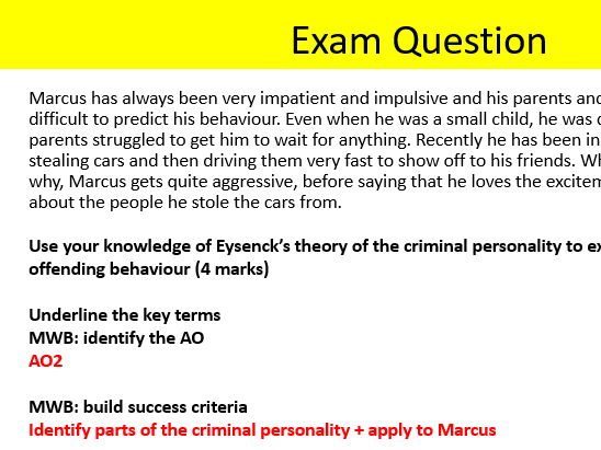 AQA Psychology Forensics Bundle