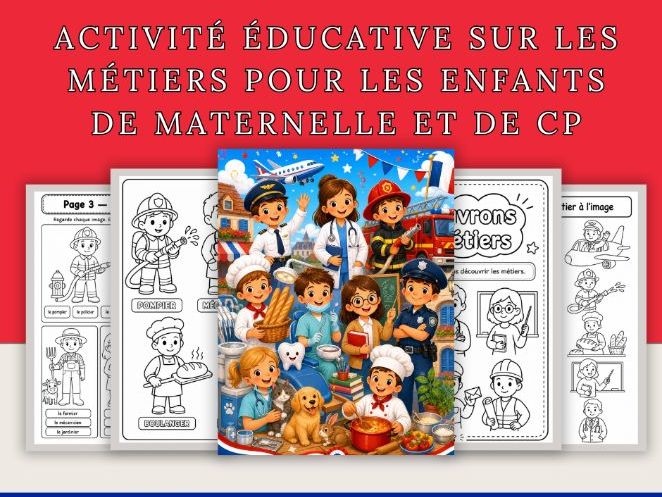 Activité éducative sur les métiers pour les enfants de maternelle et d