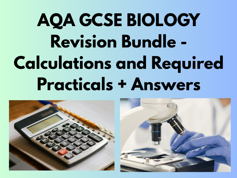 AQA GCSE Combined Science Biology Revision Bundle | Worksheets + Exam Practice + Answers