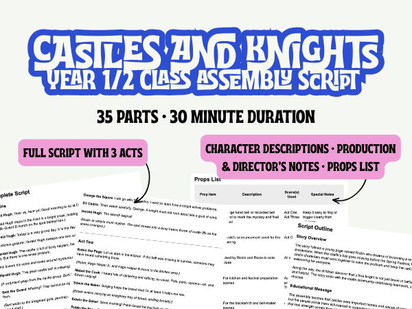 KS1 Castles & Knights Assembly Script