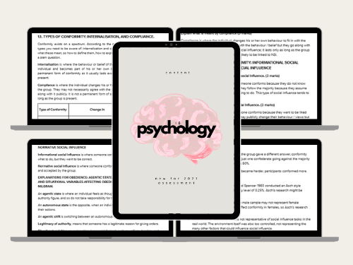 IB Psychology Internal Assessment  Revision Guide *NEW FOR 2027 WITH EXAMPLE IA*