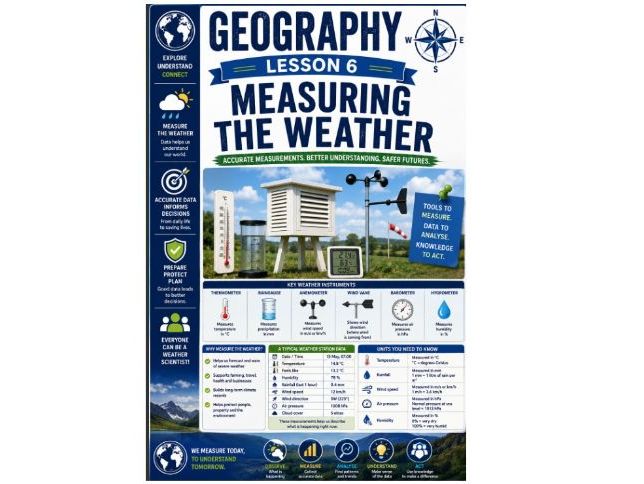 Geography cover lesson 6: Measuring the weather (G6) stand alone lesson