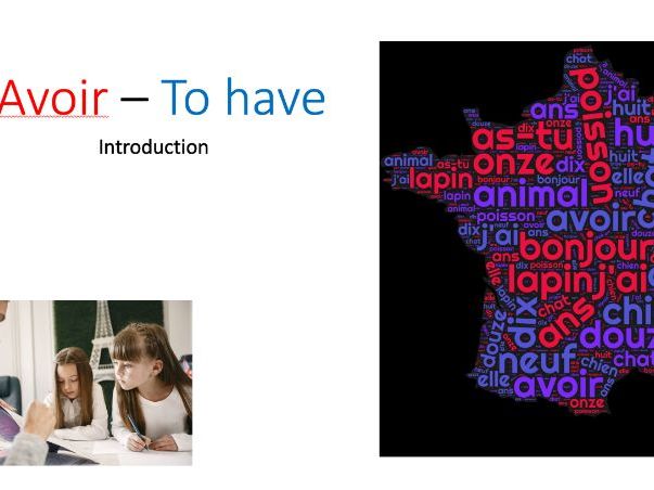 French KS2 Introduction to Verb Avoir
