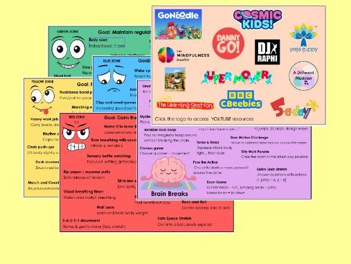 Movement Breaks Zones and Sensory Breaks