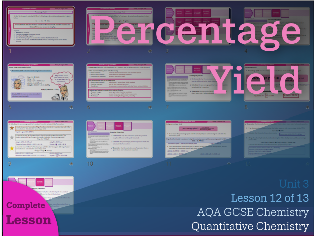 Percentage Yield || Quantitative Chemistry | AQA Chemistry