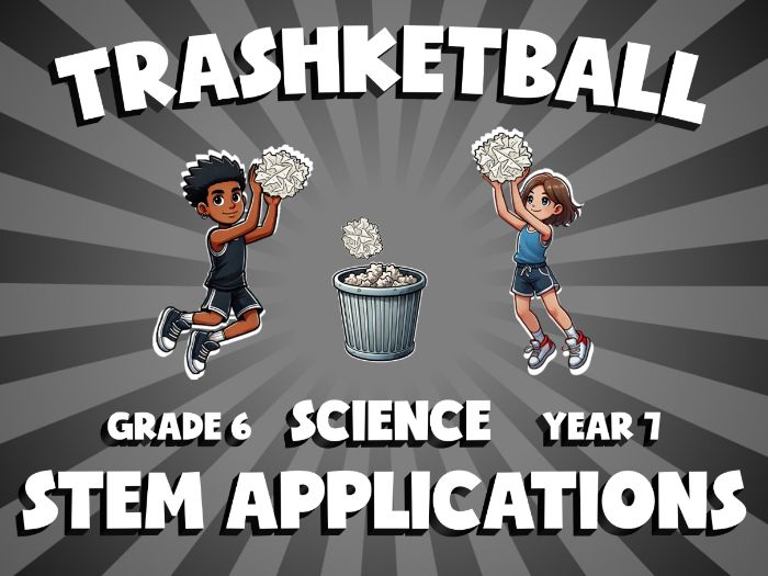 STEM Applications TRASHKETBALL Science Game | No-Prep Year 7 Review Activity