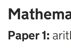 2025 Maths Arithmetic
