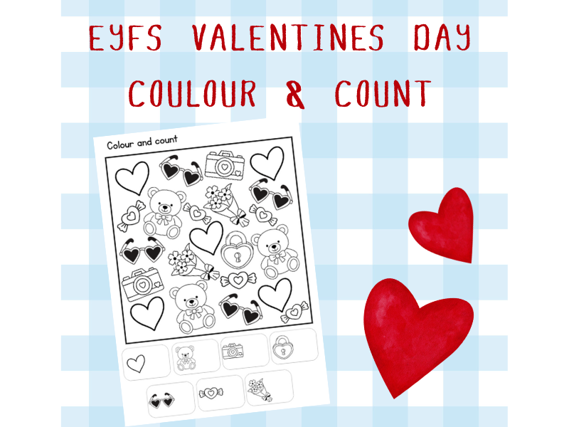 Valentines Day - Colour & Count