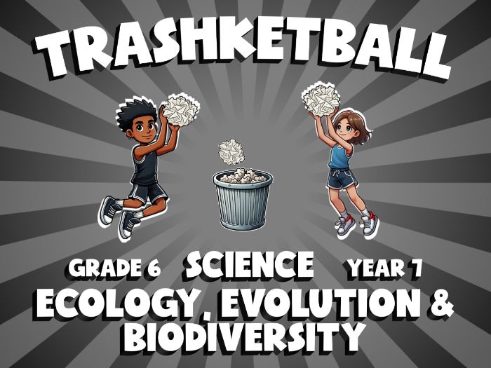 Ecology, Evolution & Biodiversity TRASHKETBALL Science Game | No-Prep Year 7 Review Activity