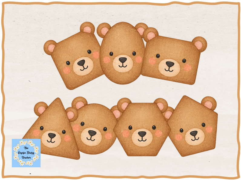 2D Shape Recognition - Bears Theme