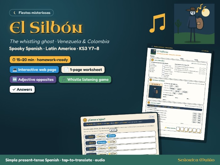Spooky Spanish: Interactive Whistling Ghost
