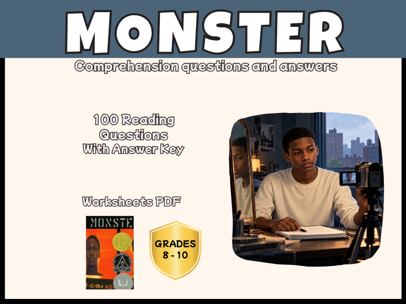 Monster Reading Comprehension Questions & Answers | Years 8-10 English PDF
