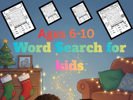 Word Search for Kids:Puzzle Book for Ages6-10