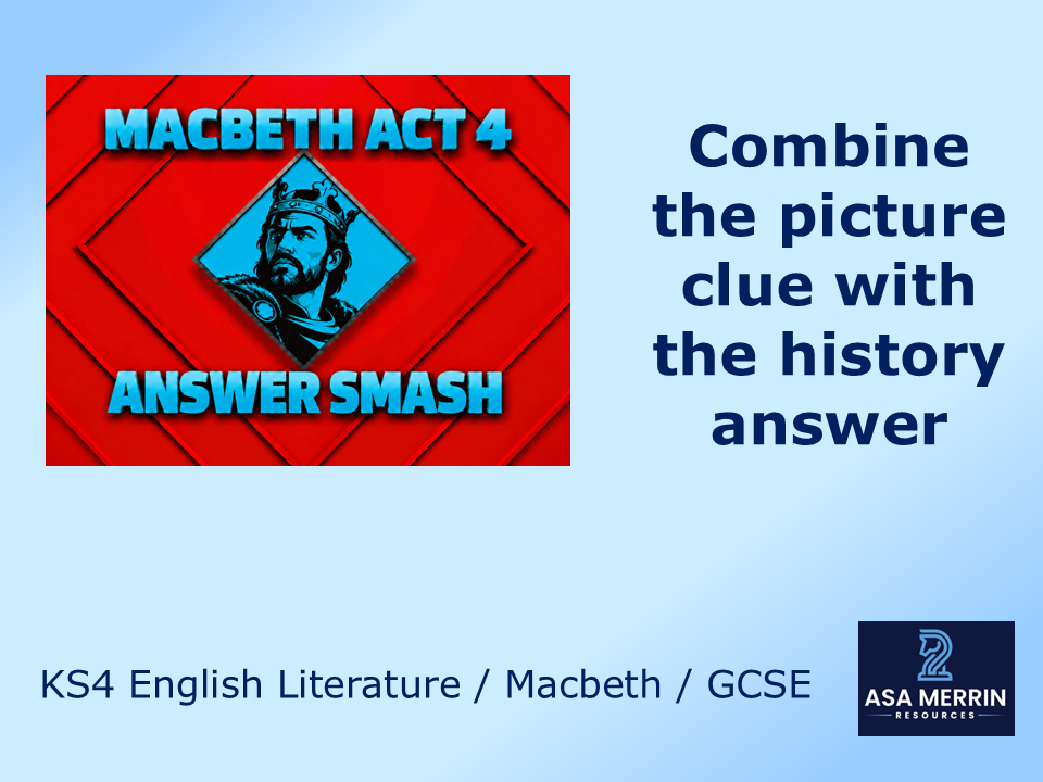 GCSE English Literature Macbeth Act 4 Revision Quiz – Answer Smash