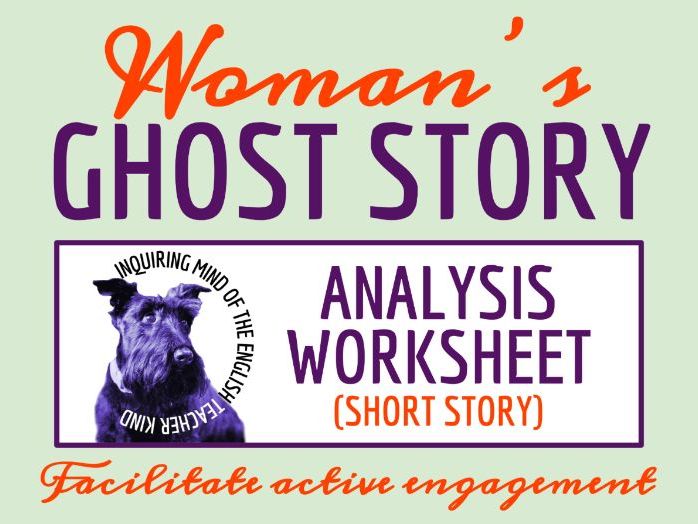 "The Woman's Ghost Story" by Algernon Blackwood Close Reading Analysis Worksheet