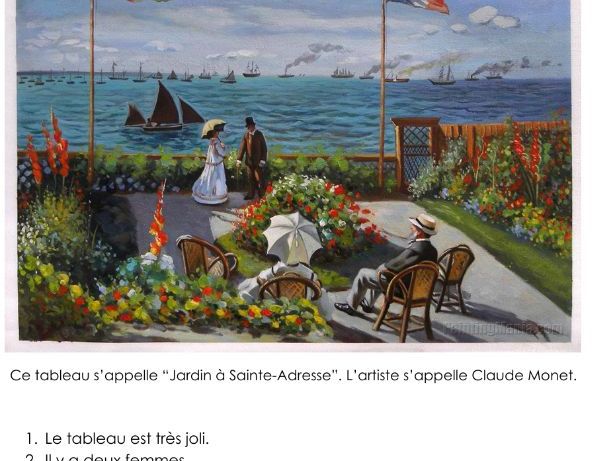 French - Describe the painting