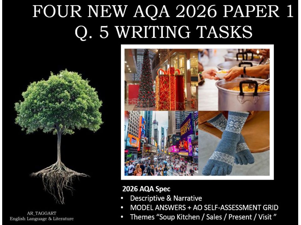 QUESTION 5 - FOUR FULL WRITING TASKS | 2026 PAPER 1 | AO GRID | MODELS