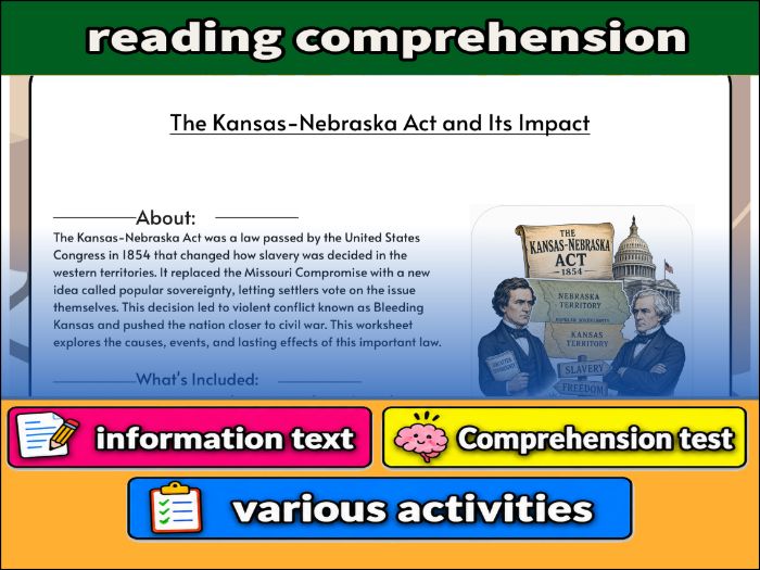 The Kansas-Nebraska Act and Its Impact  & Comprehension ����Vlogt